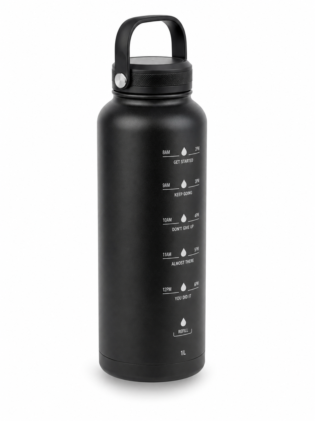 Gourde Inox Mat Noir — Thermos Sport 500ml